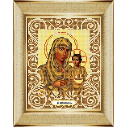 Рисунок на ткани «Божья коровка» 0051 "Богородица Иерусалимская" 20х25 см , (арт. 0051БК)