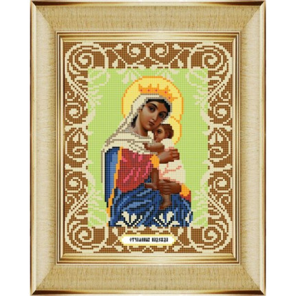 Рисунок на ткани «Божья коровка» 0055 "Богородица Отчаянных Единая Надежда" 20х25 см , (арт. 0055БК)