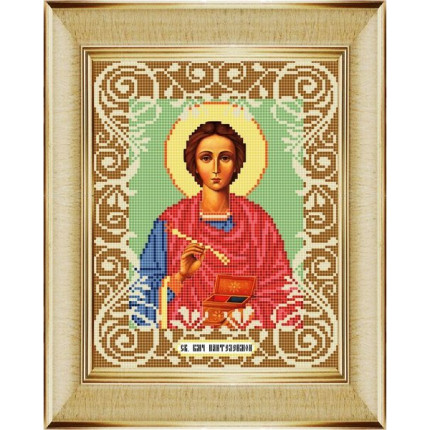 Рисунок на ткани «Божья коровка» 0063 "Св. Целитель Пантелеймон" 20х25 см , (арт. 0063БК)