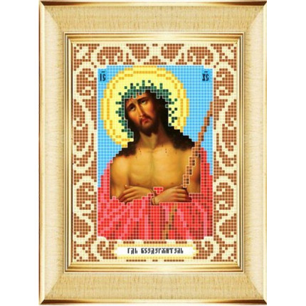 Рисунок на ткани «Божья коровка» 0071 "Иисус в терновом венце" 12х16 см , (арт. 0071(12х16))