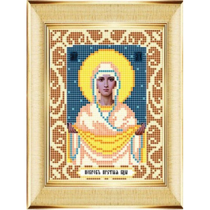 Рисунок на ткани «Божья коровка» 0073 "Богородица Умиление" 12х16 см , (арт. 0073(12х16))