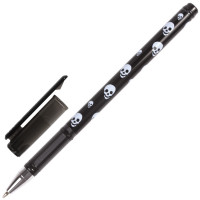 Brauberg 141536 Ручка шариковая BRAUBERG "Черепа", СИНЯЯ, корпус с печатью, узел 0,7 мм, линия письма 0,35 мм, 141536 