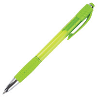 Brauberg 143370 Ручка шариковая автоматическая с грипом BRAUBERG SUPER, СИНЯЯ, корпус зеленый, пишущий узел 0,7 мм, линия письма 0,35 мм, 143370 