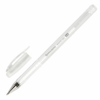 Brauberg 143417 Ручка гелевая BRAUBERG "White Pastel", БЕЛАЯ, корпус прозрачный, узел 1 мм, линия письма 0,5 мм, 143417 
