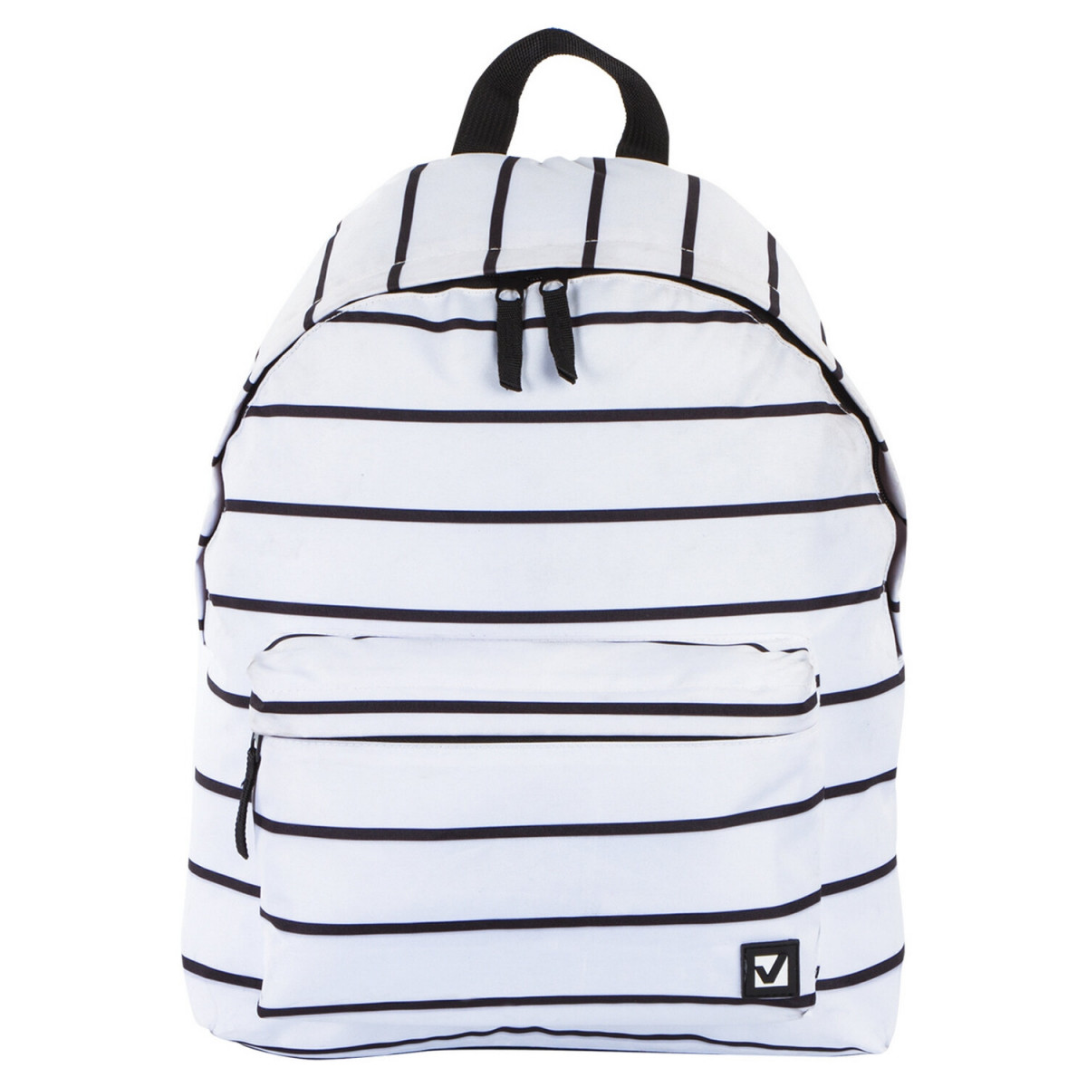 Рюкзак BRAUBERG, универсальный, сити-формат, белый в полоску, 20 литров, 41х32х14 см, 228846 (арт. 228846)