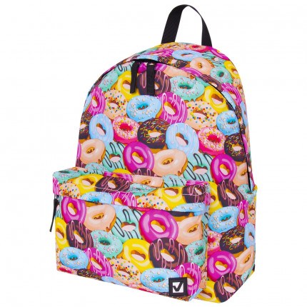 Рюкзак BRAUBERG, универсальный, сити-формат, Donuts, 20 литров, 41х32х14 см, 228862 (арт. 228862)