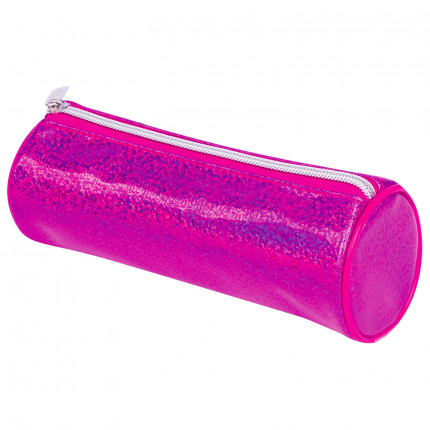 Пенал-тубус BRAUBERG, мягкий, "Glitter Pink", 20х7х7 см, 229017 (арт. 229017)