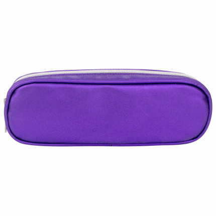 Пенал-косметичка BRAUBERG "SPARKLE" на молнии, мягкий, фиолетовый, 22х4х7 см, 270049