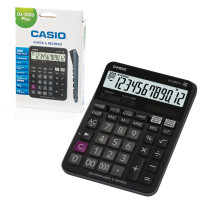CASIO DJ-120DPLUS-W-E Калькулятор настольный CASIO DJ-120DPLUS-W (192х144 мм), 12 разрядов, двойное питание, черный, DJ-120DPLUS-W-E 