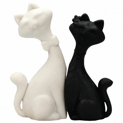 Набор ластиков фигурных CENTRUM "Коты" 2 шт., 65х20х90 мм, белый/черный, 86125 (арт. 86125)