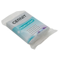 Cernit 146285-00012 CE0920056 Пластика полимерная запекаемая 'Cernit 'TRANSLUCENT' прозрачный 56 гр. (080 серебряный с блестками) 