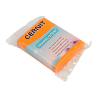 Cernit 146285-00015 CE0920056 Пластика полимерная запекаемая 'Cernit 'TRANSLUCENT' прозрачный 56 гр. (752 оранжевый) 