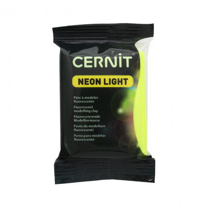 CE0930056 Пластика полимерная запекаемая 'Cernit 'NEON' неоновый 56 гр. (700 неон-жёлтый) (арт. 146286-00004)