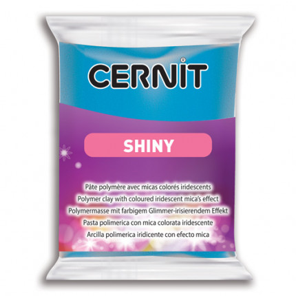Пластика полимерная запекаемая 'Cernit 'SHINY' блестящий 56гр. CE0890056  (200 голубой) (арт. 7716278-00002)