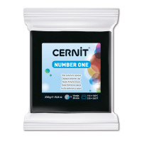 Cernit 7717808-00002 CE090025 Пластика полимерная запекаемая 'Cernit № 1' 250гр. (100 черный) 