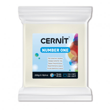 CE090025 Пластика полимерная запекаемая 'Cernit № 1' 250гр. (027 белый матовый) (арт. 7717808-00004)