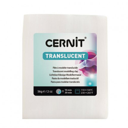 CE0920250 Пластика полимерная запекаемая 'Cernit 'TRANSLUCENT' прозрачный 250 гр. (005 белый) (арт. 7721005-00001)