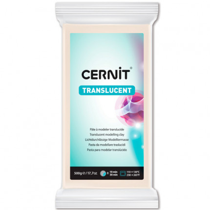 CE0920500 Пластика 'Cernit 'TRANSLUCENT' прозрачный 500гр. (белый) (арт. 7721012-00002)