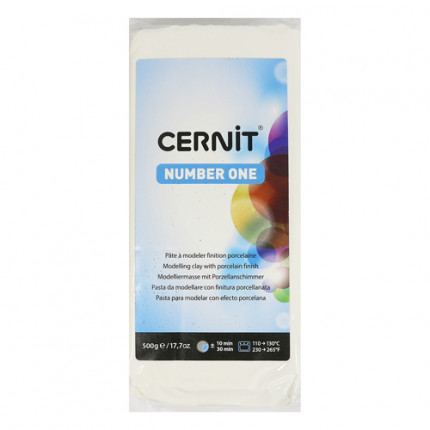CE0900500 Пластика полимерная запекаемая 'Cernit № 1' 500гр. (027 - белый матовый) (арт. 7721966-00001)
