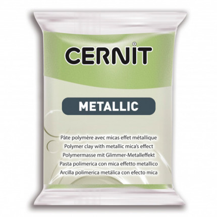 Пластика полимерная запекаемая 'Cernit METALLIC' 56 гр. CE0870056  (051 зеленое золото) (арт. 7724713-00003)