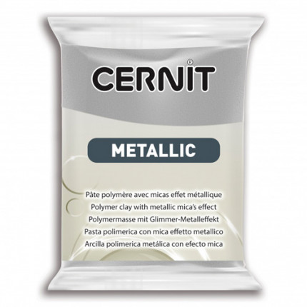 Пластика полимерная запекаемая 'Cernit METALLIC' 56 гр. CE0870056  (080 серебро) (арт. 7724713-00012)