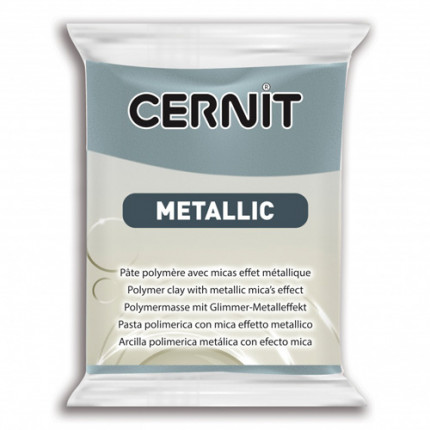 Пластика полимерная запекаемая 'Cernit METALLIC' 56 гр. CE0870056  (167 сталь) (арт. 7724713-00013)