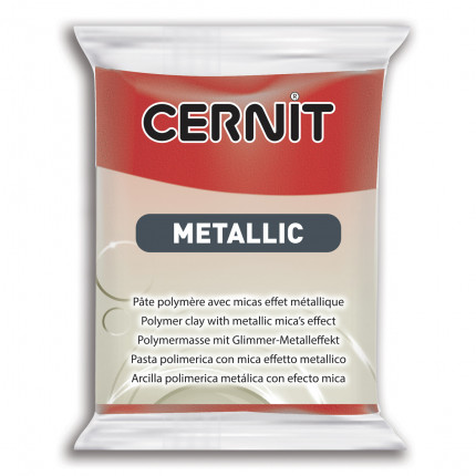 Пластика полимерная запекаемая 'Cernit METALLIC' 56 гр. CE0870056  (400 красный) (арт. 7724713-00018)