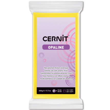 CE0880500 Пластика полимерная запекаемая 'Cernit OPALINE' 500 гр. (717 желтый) (арт. 7724716-00005)