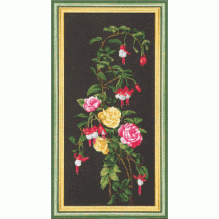 Набор для вышивания «Чарiвна Мить» Б-0061 Розы 27,5*58,5 см. (арт. Б-061)