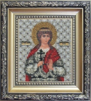 Набор для вышивания «Чарівна Мить» Б-1055 Икона святой мученицы Аллы 9*11 см. (арт. Б-1055)