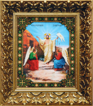 Набор для вышивания «Чарiвна Мить» Б-1057 Икона Воскресение Христово 27,7*34,3 см. (арт. Б-1057)