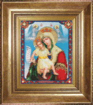Набор для вышивания «Чарівна Мить» Б-1068 Икона Божьей Матери Достойно Есть,17,5*21,7 см (арт. Б-1068)