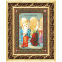 Чаривна Мить Б-1085 Набор для вышивания «Чарівна Мить» Б-1085 Икона Введение во храм Пресвятой Богородицы 27,5*36,9 см. 