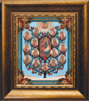 Набор для вышивания «Чарівна Мить» Б-1086 Икона Божьей Матери Древо Пресвятой Богородицы 27,2*34 см. (арт. Б-1086)
