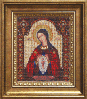 Набор для вышивания «Чарівна Мить» Б-1096 Икона Божьей Матери Помощница в родах 17,5*21,3 см. (арт. Б-1096)