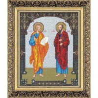 Чаривна Мить Б-1102 Набор для вышивания «Чарівна Мить» Б-1102 Икона Святых апостолов Петра и Павла 