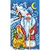 Схема для вышивания  Канва/ткань с рисунком "Чаровница" (S) 22 x 38 см  S-01 "Дед Мороз"