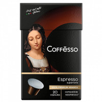 COFFESSO 101230 Кофе в капсулах COFFESSO "Espresso Superiore" для кофемашин Nespresso, 100% арабика, 20 порций, 101230 