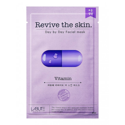 Тканевая маска для лица с витаминами "Revive the skin" LABUTE CM102 (арт. CM102)