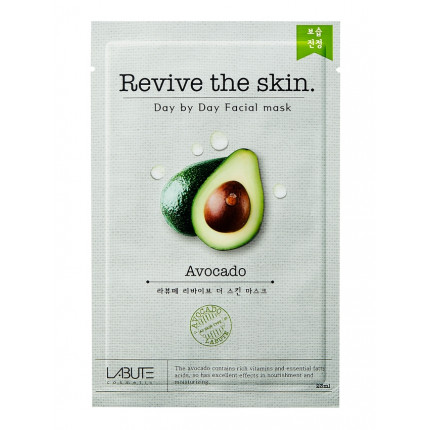 Тканевая маска для лица с экстрактом авокадо "Revive the skin" LABUTE CM106 (арт. CM106)