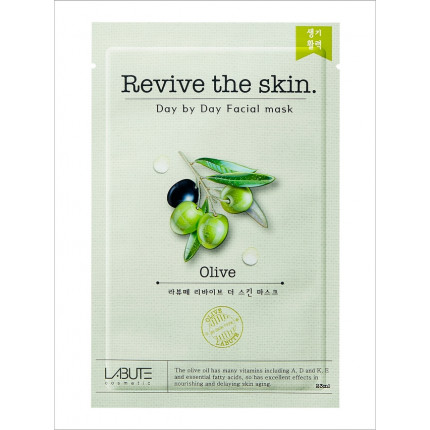 Тканевая маска для лица с экстрактом оливкового масла "Revive the skin" LABUTE CM111 (арт. CM111)