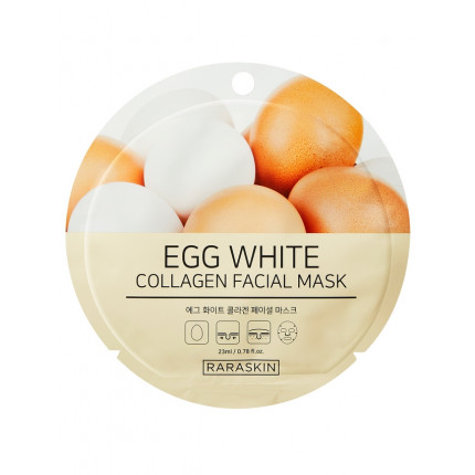 Коллагеновая тканевая маска для лица с экстрактом куриного яйца RARASKIN RAA003 (арт. RAA003(1))
