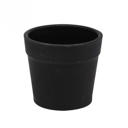 Мини-горшок цветочный пластиковый 3AS-193 (черный) (арт. 7724006)