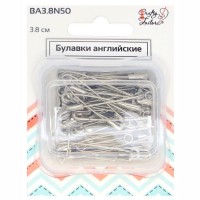 CRAFTY TAILOR Булавки английские 3.8см Crafty Tailor серебристые, 50шт./набор Булавки английские 3.8см Crafty Tailor серебристые, 50шт./набор 