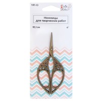 CRAFTY TAILOR Ножницы для творческих работ "Crafty tailor" NR-10, 10,1см (ажурные ручки с бронз покрытием) Ножницы Crafty tailor NR-10 для творческих работ, 10,1 см (ажурные ручки с покрытием под бронзу) 