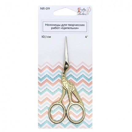 Ножницы Crafty tailor NR-09 'цапельки' для творческих, 10,1 см (арт. Ножницы для творческих работ "Цапельки" "Crafty tailor" NR-09, 10,1см)