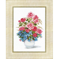 Crystal Art Набор для вышивания Crystal Art® ВТ-0023 Розы и незабудки Набор для вышивания Crystal Art® ВТ-0023 Розы и незабудки 