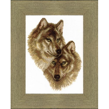 Набор для вышивания Набор для вышивания Crystal Art® ВТ-0058 Волк и волчица Набор для вышивания Crystal Art® ВТ-0058 Волк и волчица