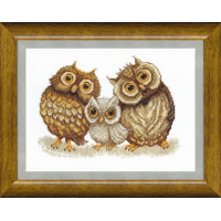 Crystal Art Набор для вышивания Crystal Art® ВТ-0067 Семья сов Набор для вышивания Crystal Art® ВТ-0067 Семья сов 