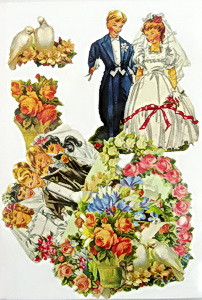Миниатюрное изображение для скрапбукинга, "Свадьба" (арт. 1516121)